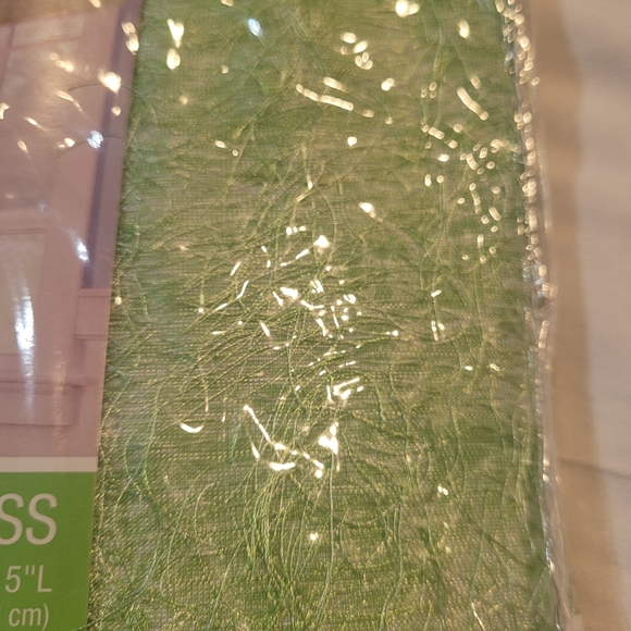 Lime green valance New window treatment decor fringe fuzzy - Picture 3 of 8